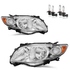 KarSpareHub headlight assembly front view showing exact fit and restored appearance