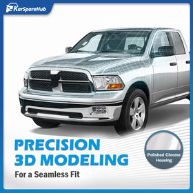 KarSpareHub installed on Dodge Ram front, demonstrates direct-fit replacement benefit