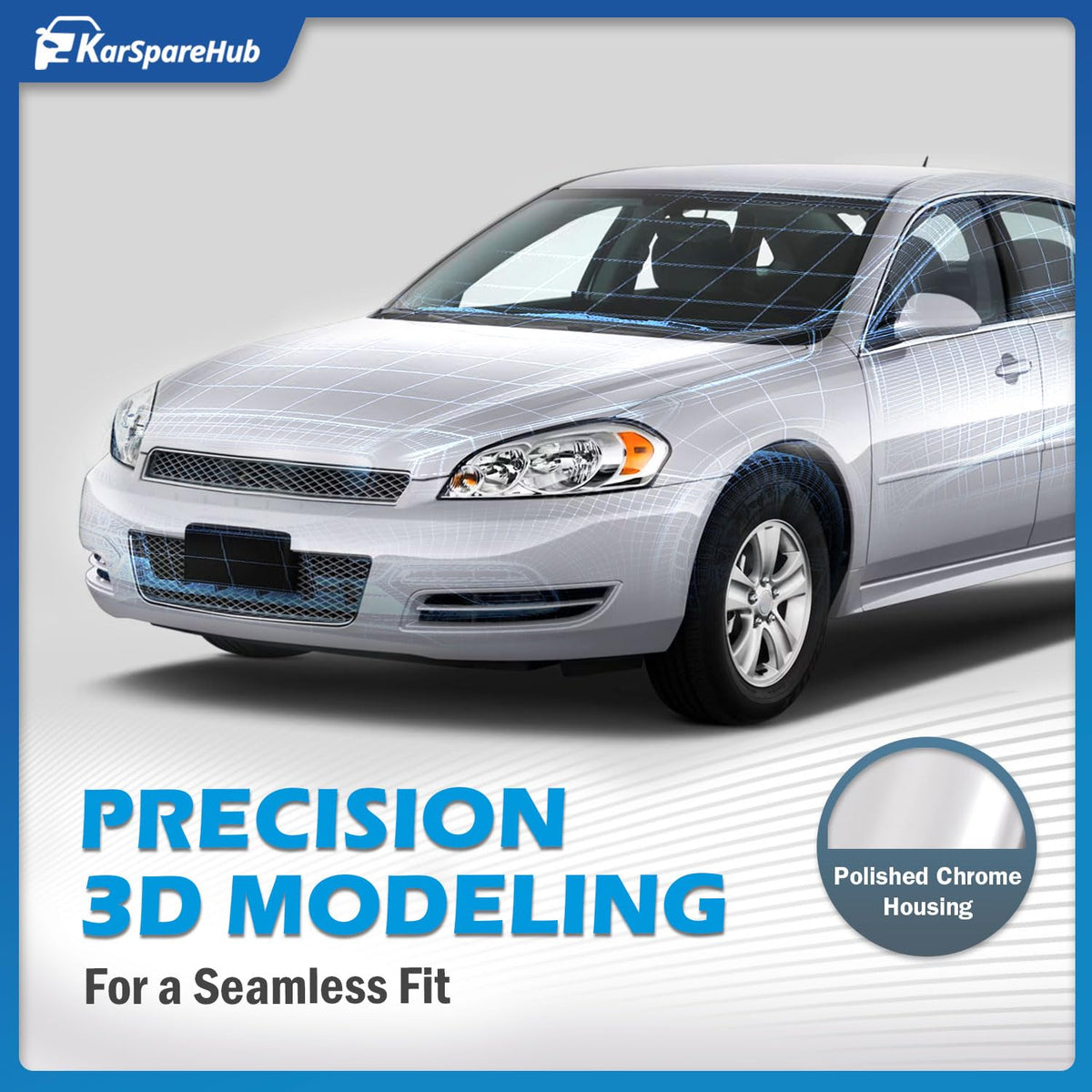 KarSpareHub lens close-up with UV coating showing clear, long-lasting clarity