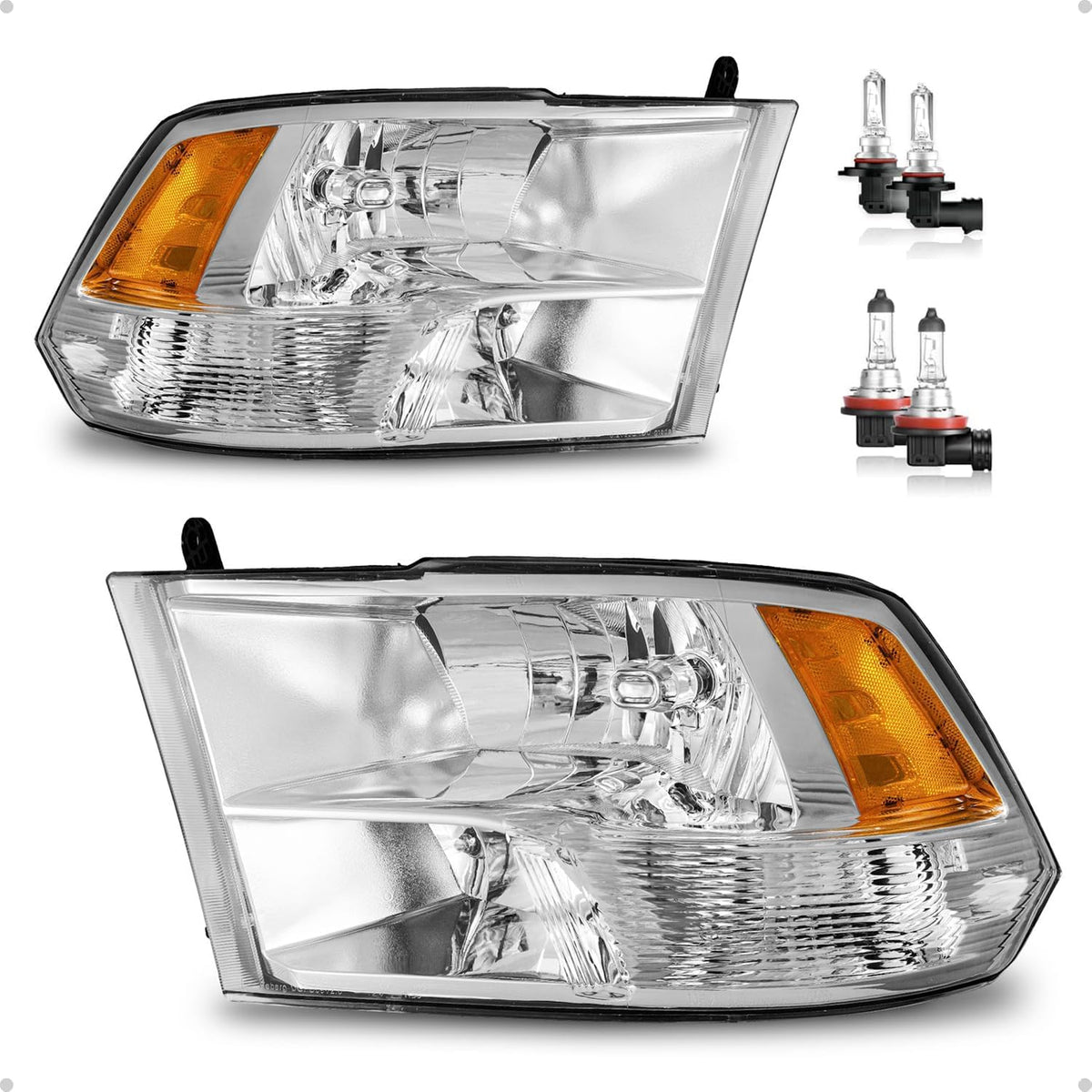 KarSpareHub front view of paired headlights showing fit and finish benefits