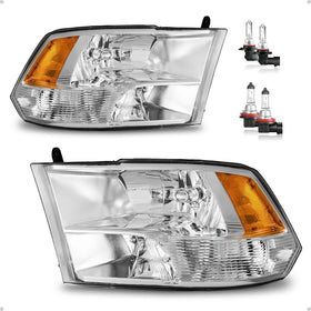 KarSpareHub front view of paired headlights showing fit and finish benefits