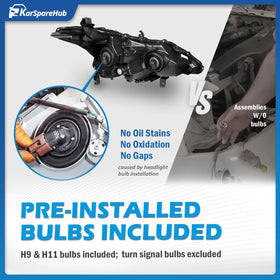 KarSpareHub headlight installed on 2015 Altima front showing correct fit and alignment