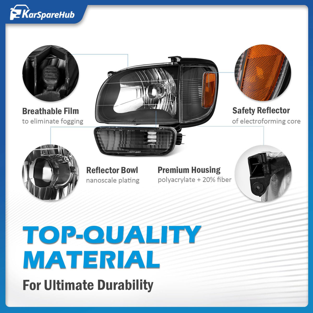 KarSpareHub sealed base and breathable film protecting internal components