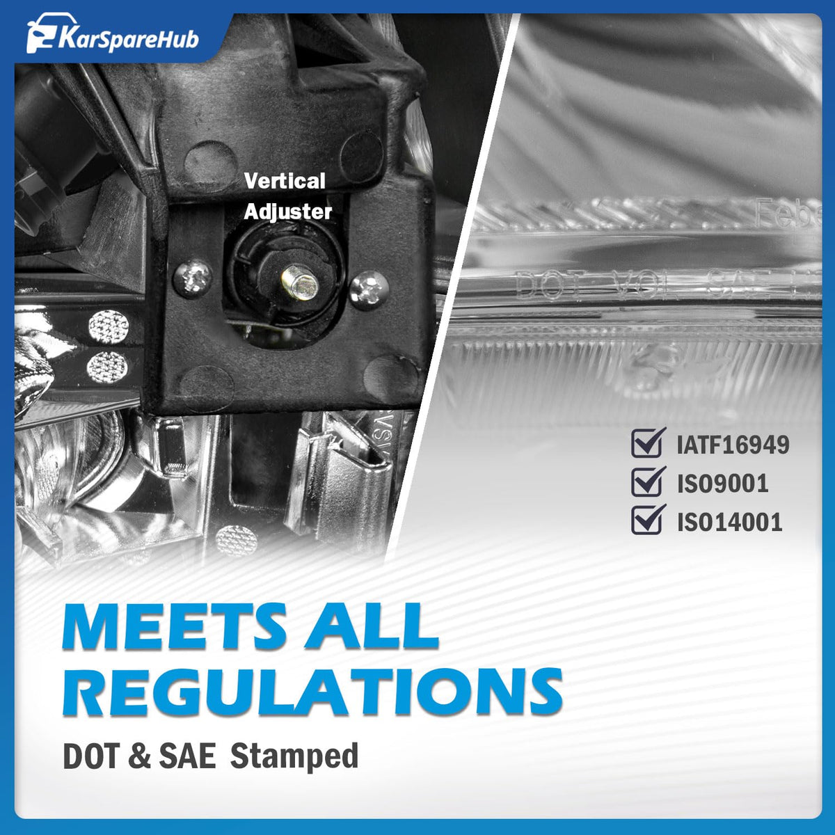 KarSpareHub mounting points detail demonstrating direct-fit installation ease