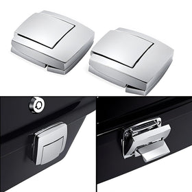 KASIMT latches installed on touring motorcycle showing improved appearance benefit