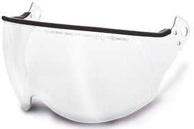 KASK visor in use on site showing added face protection benefit