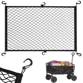 Kaskawise front view of cargo net on wagon showing secure containment benefit