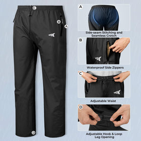 KastKing pants adjustable waist and leg closure for comfortable, secure fit