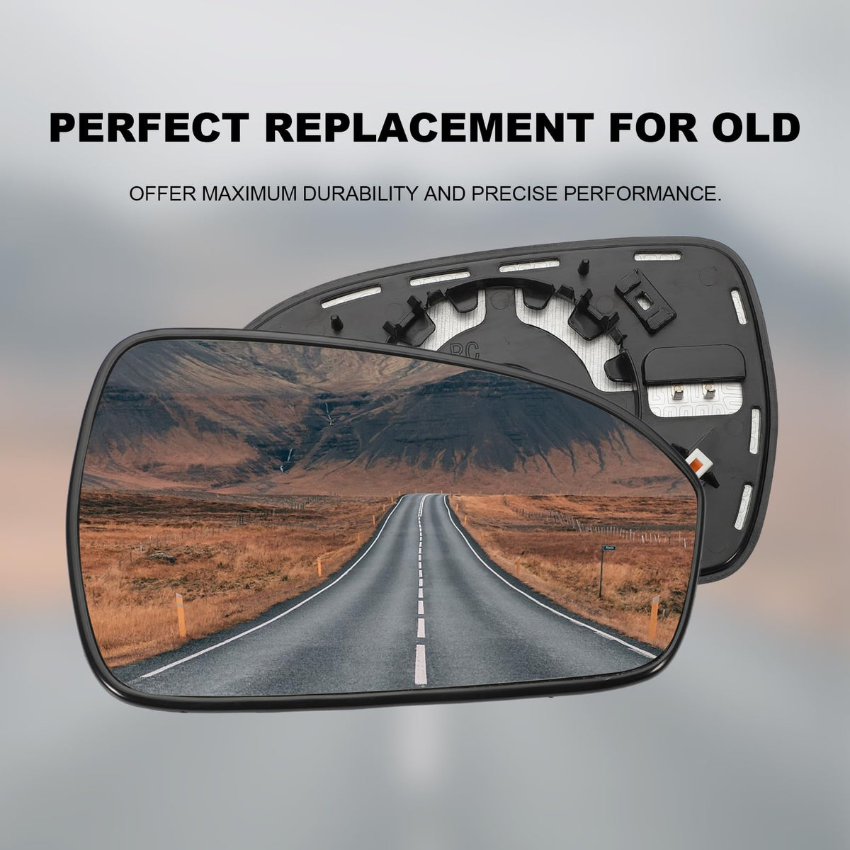 KASturrboo mirror installed on vehicle showing improved rear visibility