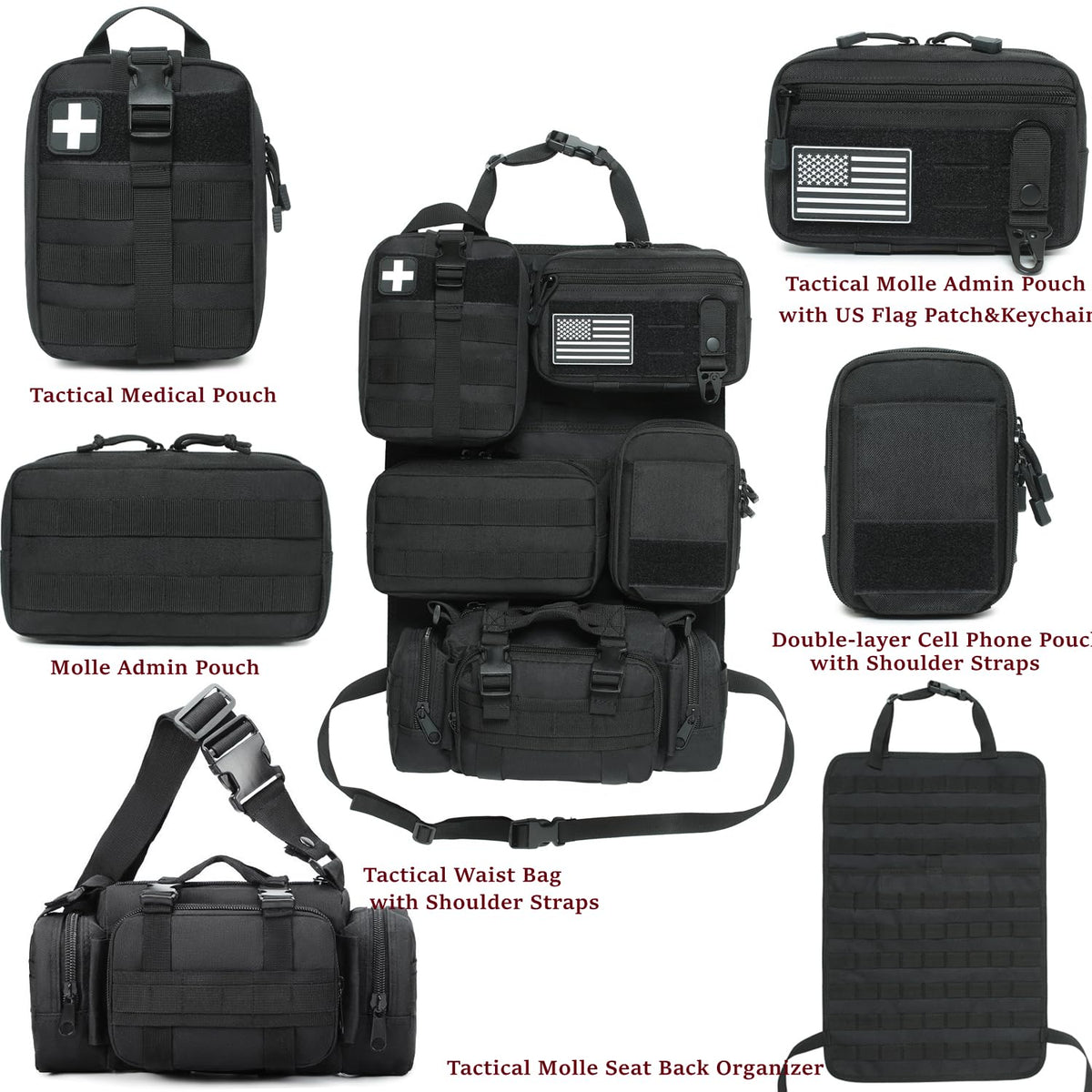 Katadem tactical medical pouch detail showing quick-access benefit