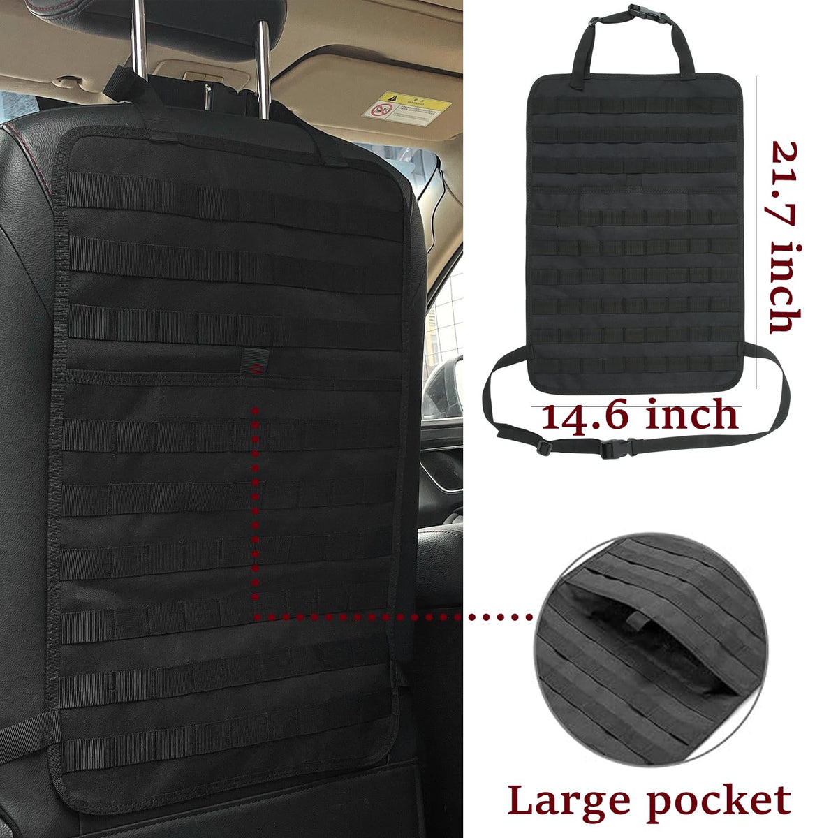 Katadem double-layer phone pouch showing protected device storage benefit