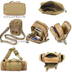 Katadem waist bag with shoulder straps showing portable carry benefit