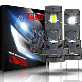 Katana H7 bulbs front pair showing plug-and-play fit and instant upgrade benefits