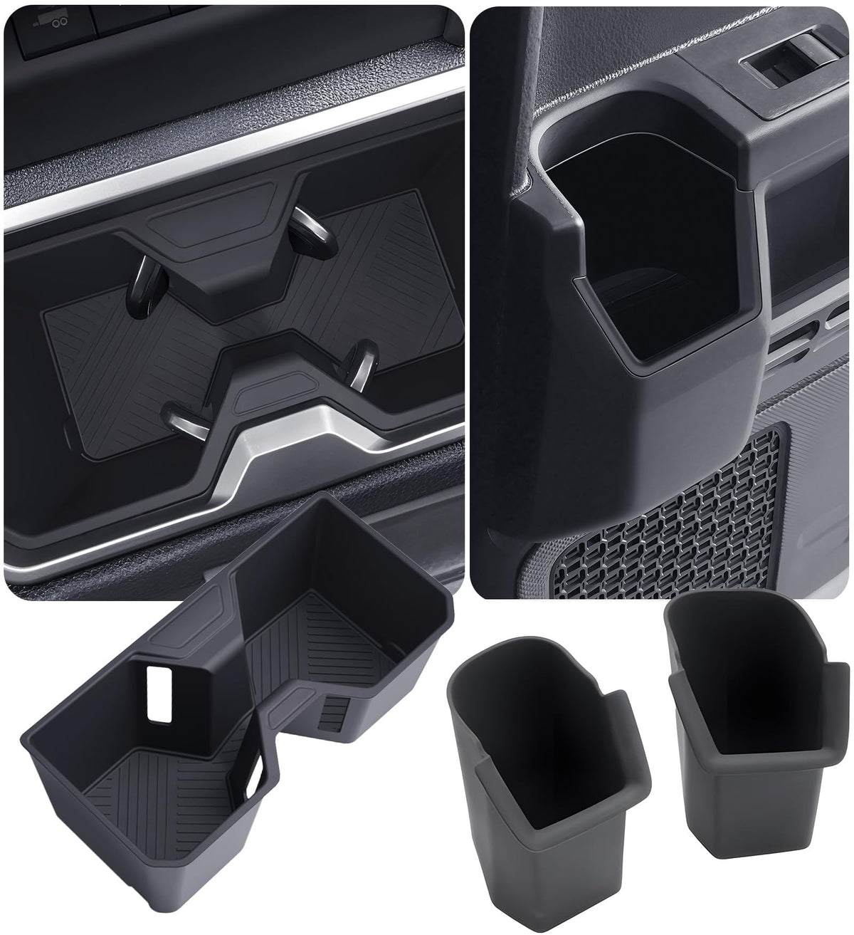Katorn front cup holder insert showing precise fit and protection