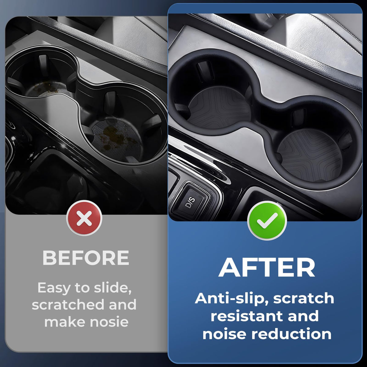 KATORN insert installed in Honda console keeping drinks stable and quiet