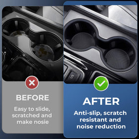 KATORN insert installed in Honda console keeping drinks stable and quiet