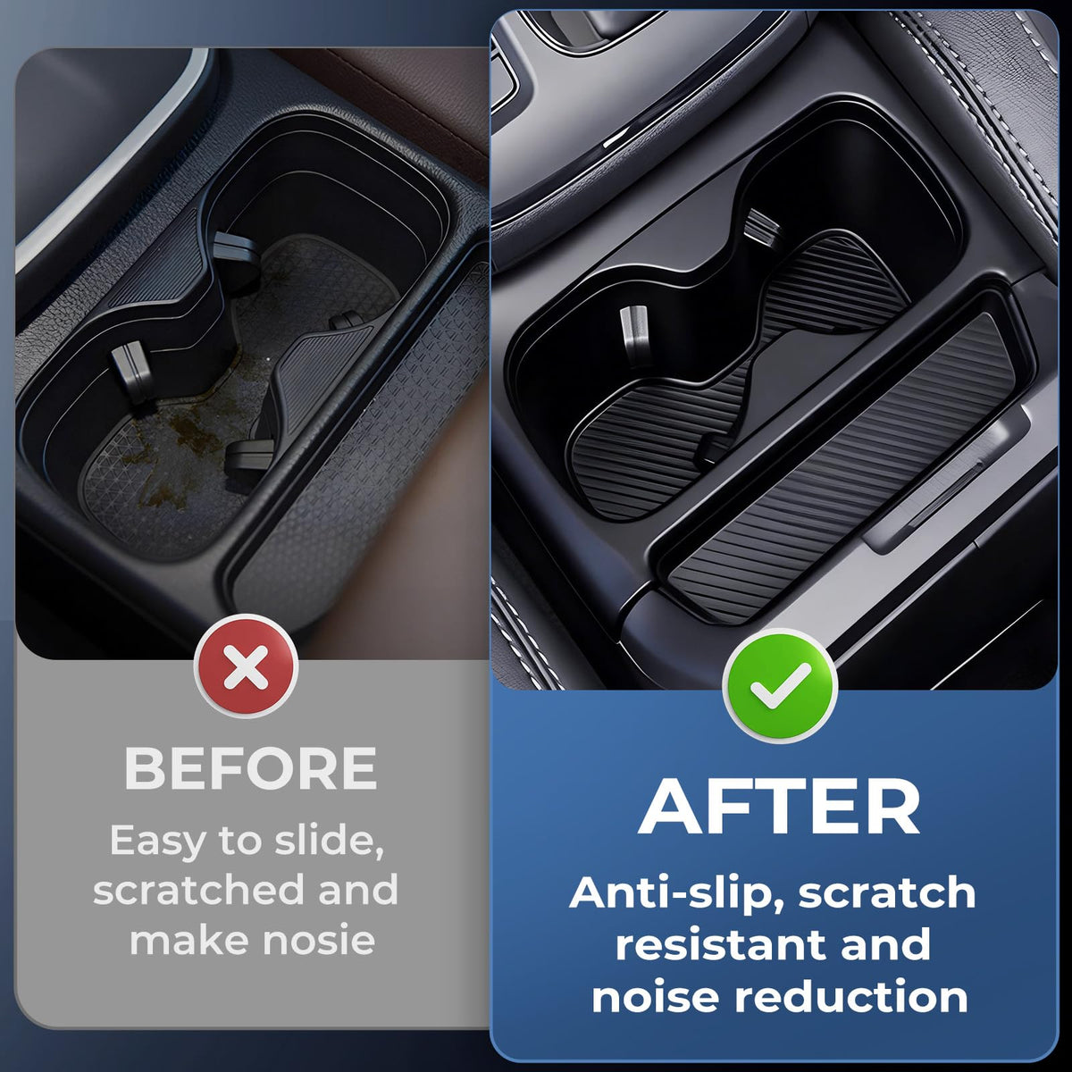 KATORN insert installed in Honda CR-V center console reducing noise