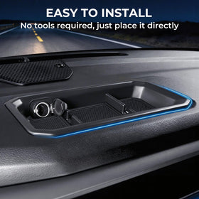 Katorn fitted in Sequoia dash providing concealed, organized space