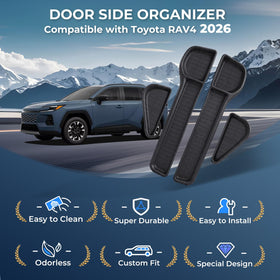 Katorn interior lifestyle view in RAV4 showing organized doors and clean cabin