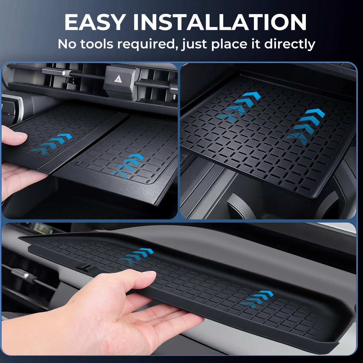Katorn passenger storage mat detail resisting spills and dampening noise