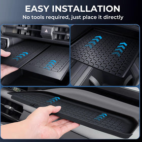 Katorn passenger storage mat detail resisting spills and dampening noise