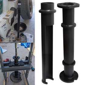 Kavius rear axle puller front view showing solid construction and compatibility benefits