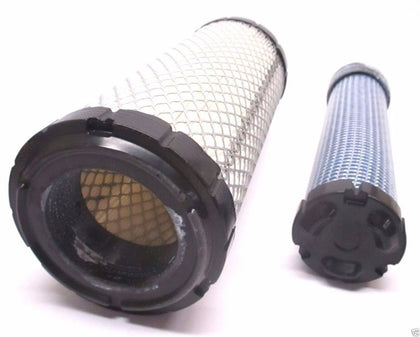 Kawasaki inner and outer filter set front view showing both parts and fit