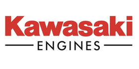 Kawasaki fuel filter installed on a 730V engine fuel line demonstrating correct fit and leak-free connection
