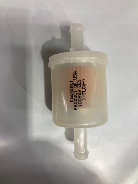 Kawasaki fuel filter in garage setup highlighting convenient spare storage
