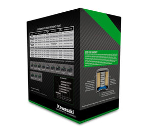 Kawasaki genuine oil filter detail highlighting quality construction and fitment to protect the engine from contaminants