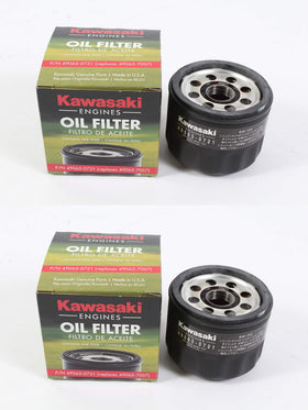 Kawasaki filter threaded base and gasket close-up showing proper seal