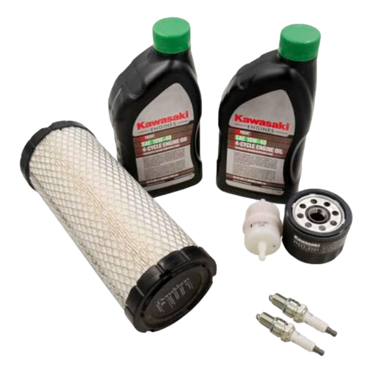 Kawasaki tune up kit front packaging showing contents for easy identification and correct fit