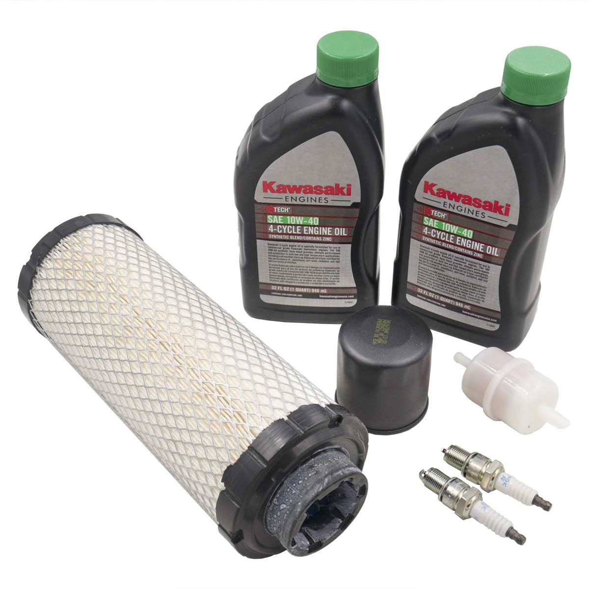 Kawasaki tune up kit front packaging showing included items for quick identification and authenticity