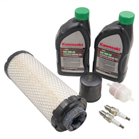 Kawasaki tune up kit front packaging showing included items for quick identification and authenticity