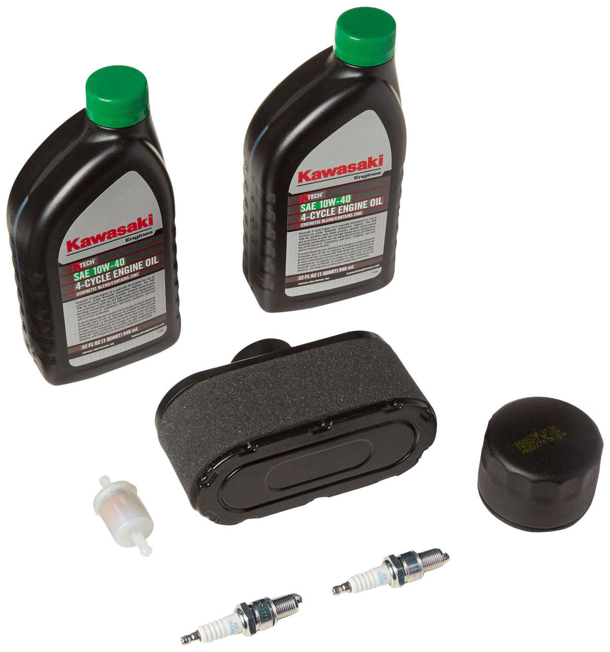 Kawasaki tune-up kit front packaging showing all included parts and clear labeling, ensuring correct OEM replacement