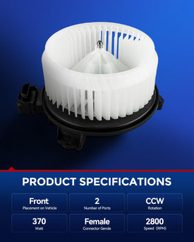 KAX blower motor fan wheel detail showing blades for steady airflow