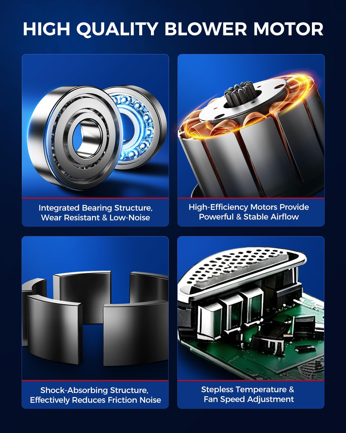 KAX blower motor packaging and label indicating OEM-style reference numbers