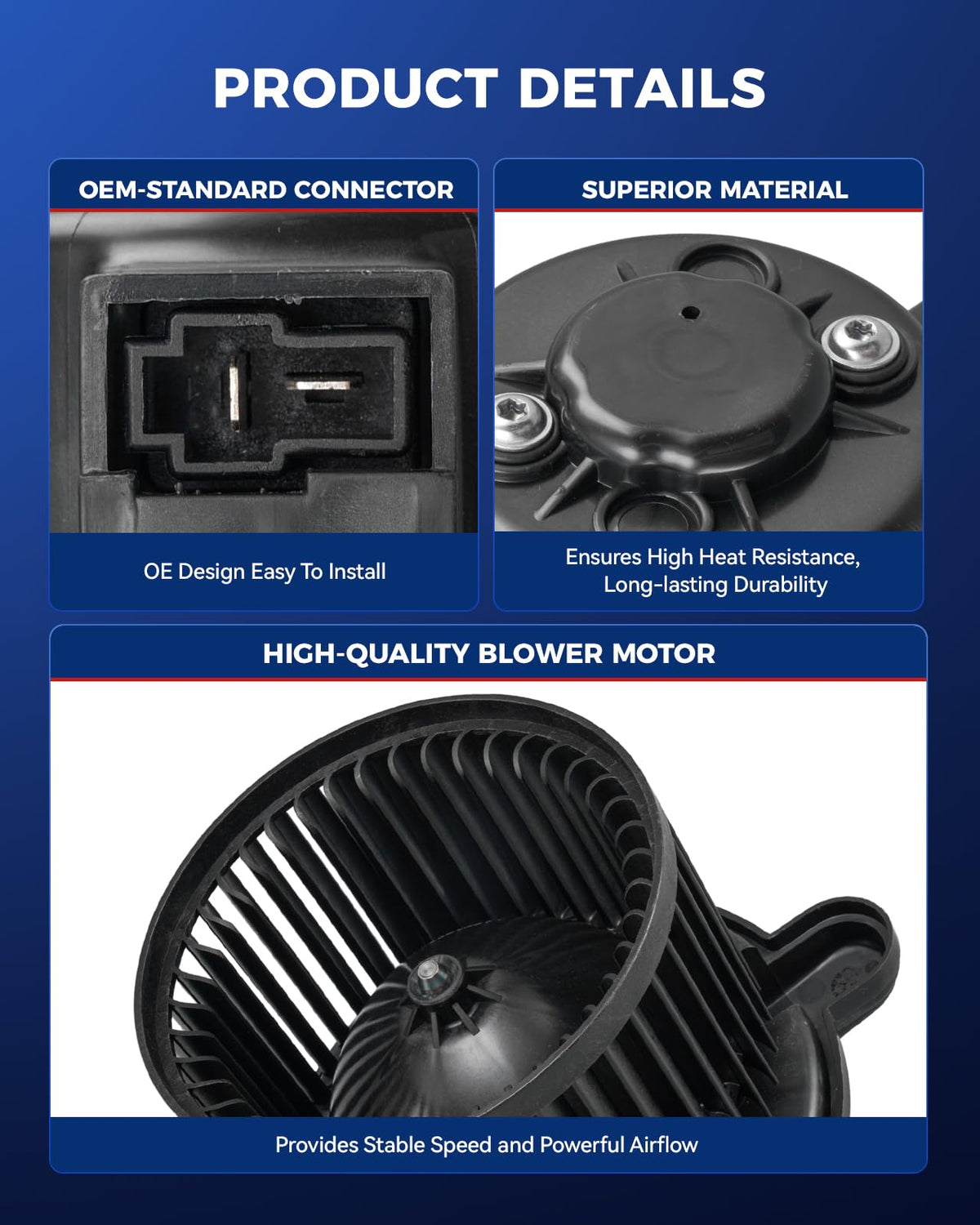 KAX motor side view highlighting compact OE-style construction benefit