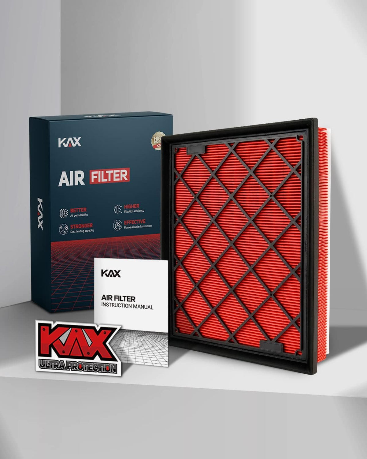 KAX seal edge detail showing sturdy seal for reliable unfiltered-air prevention