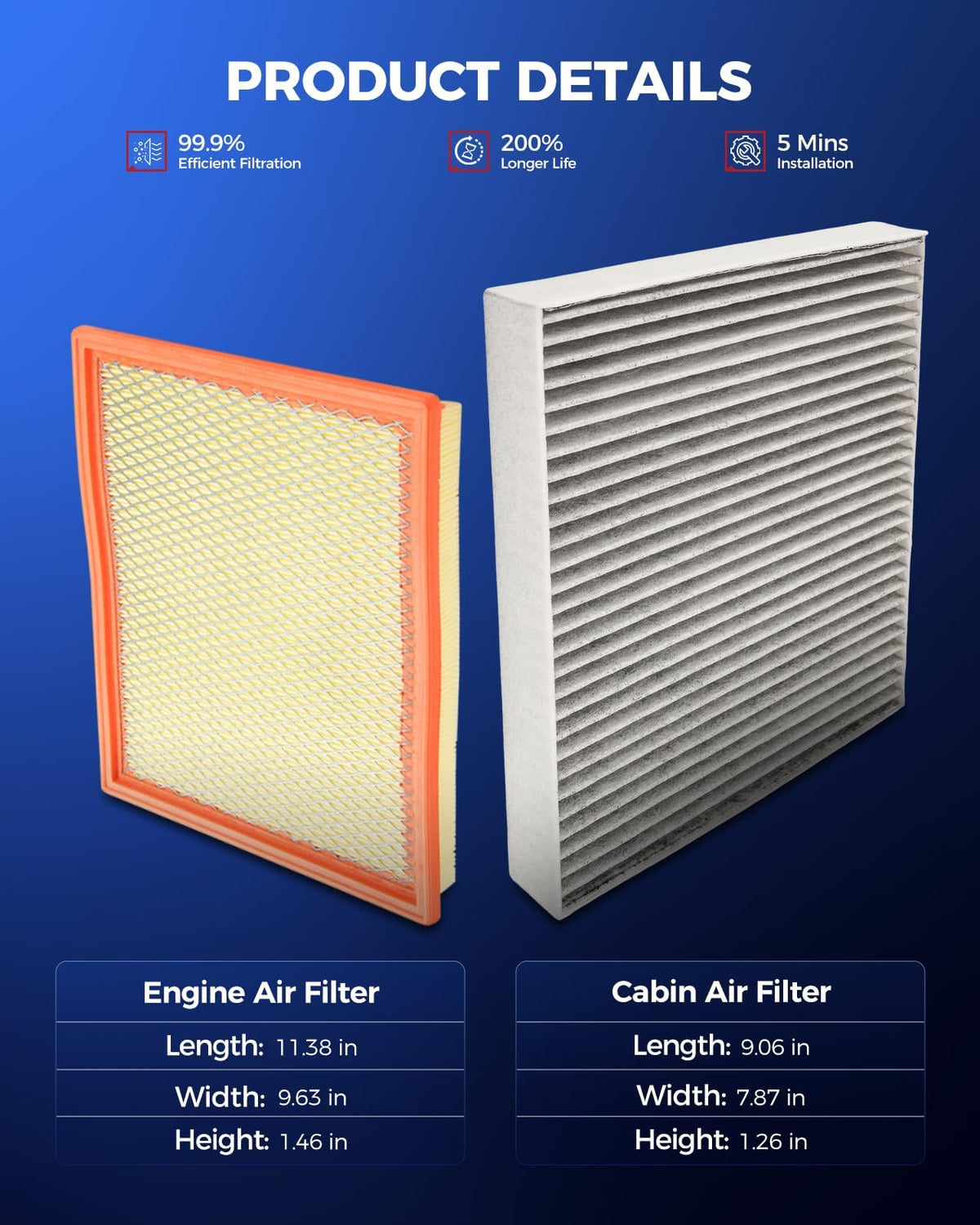 KAX cabin filter charcoal layer detail reducing odors for fresher cabin air