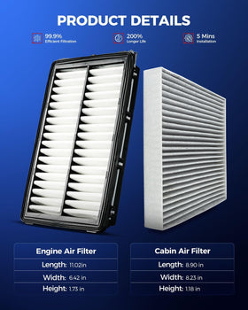 KAX cabin filter charcoal layer visible to reduce odors and allergens