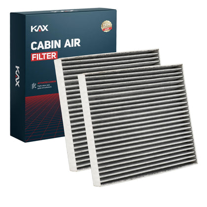 KAX CF11671 front packaging showing two boxed cabin filters and fit information