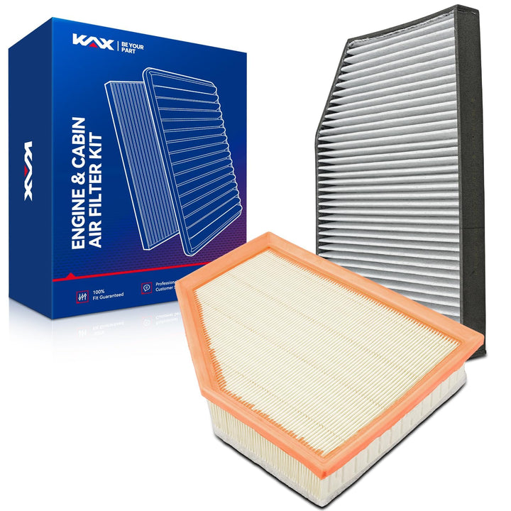 KAX front packaging showing both filters and kit benefits
