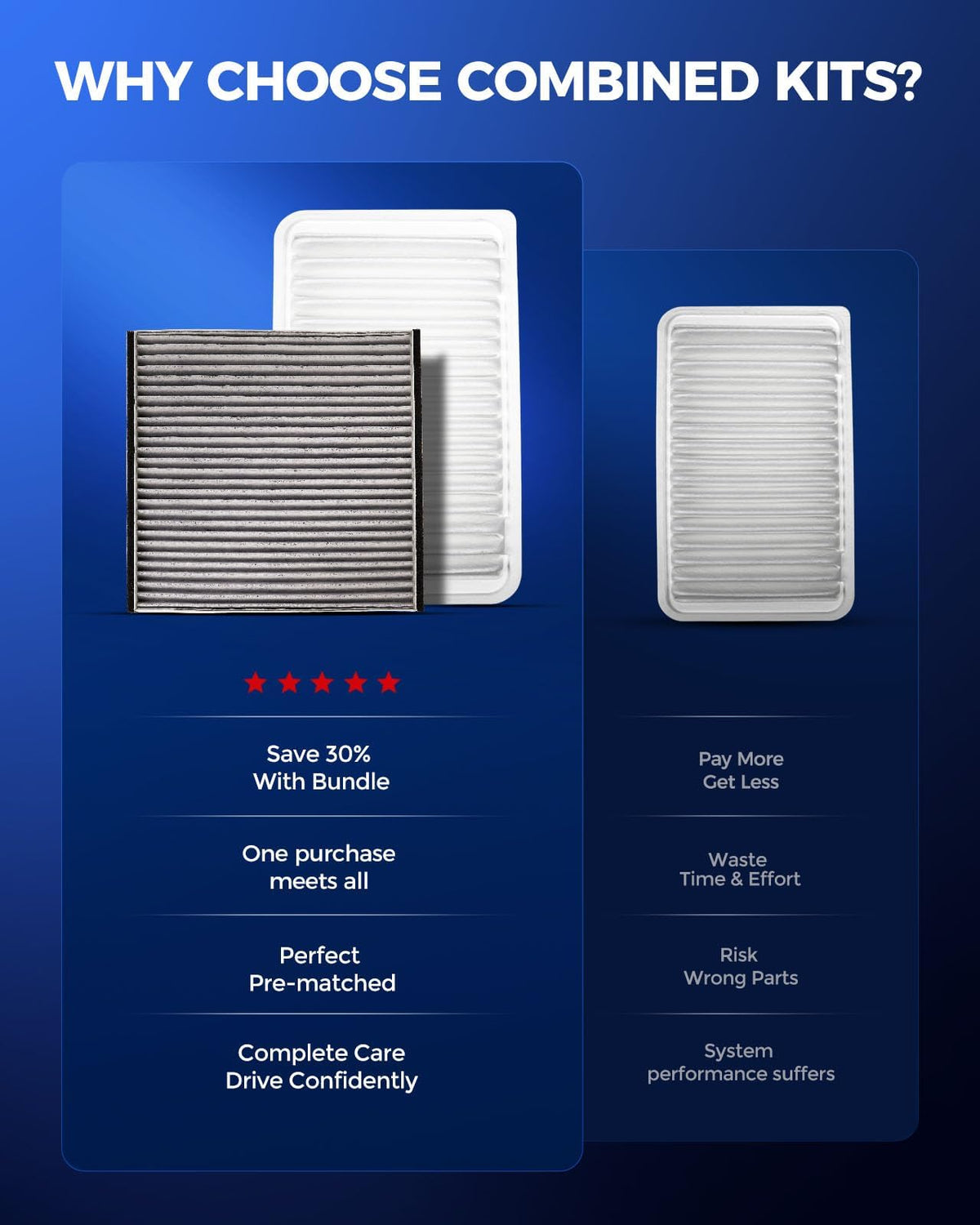 KAX engine filter close-up showing pleated media for improved airflow protection