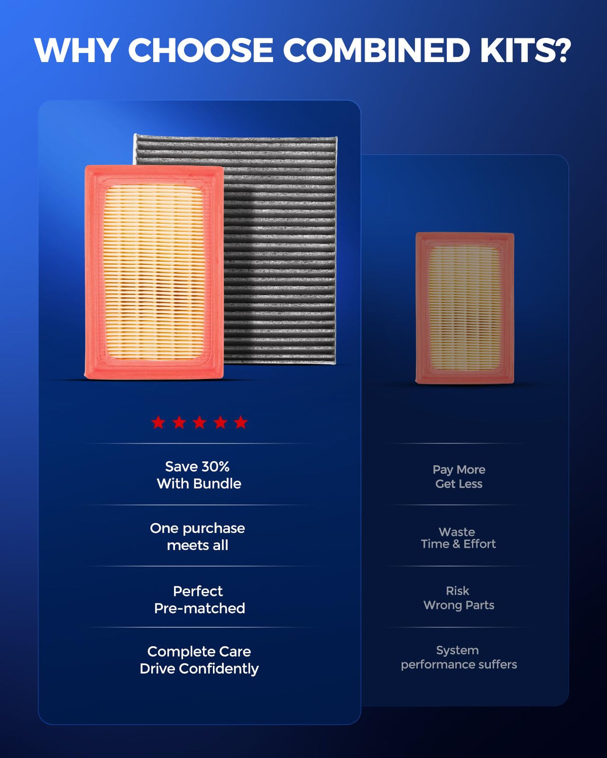 KAX engine filter media close-up showing improved airflow protection
