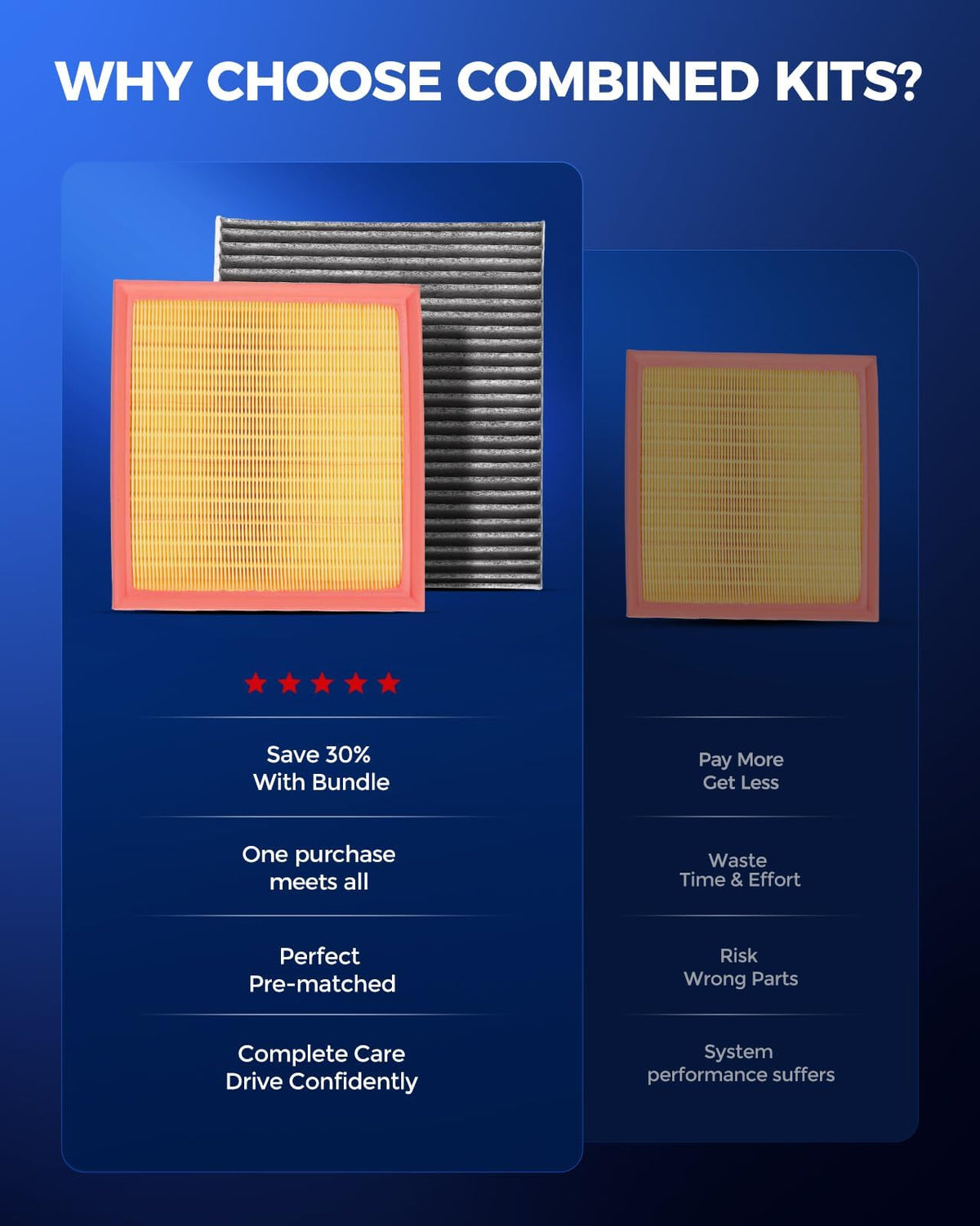 KAX engine filter close-up showing dense media and improved particle capture