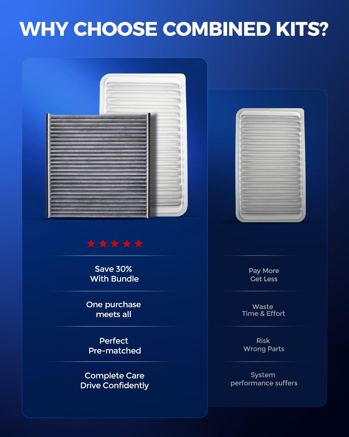 KAX engine filter pleated media close-up ensuring improved airflow