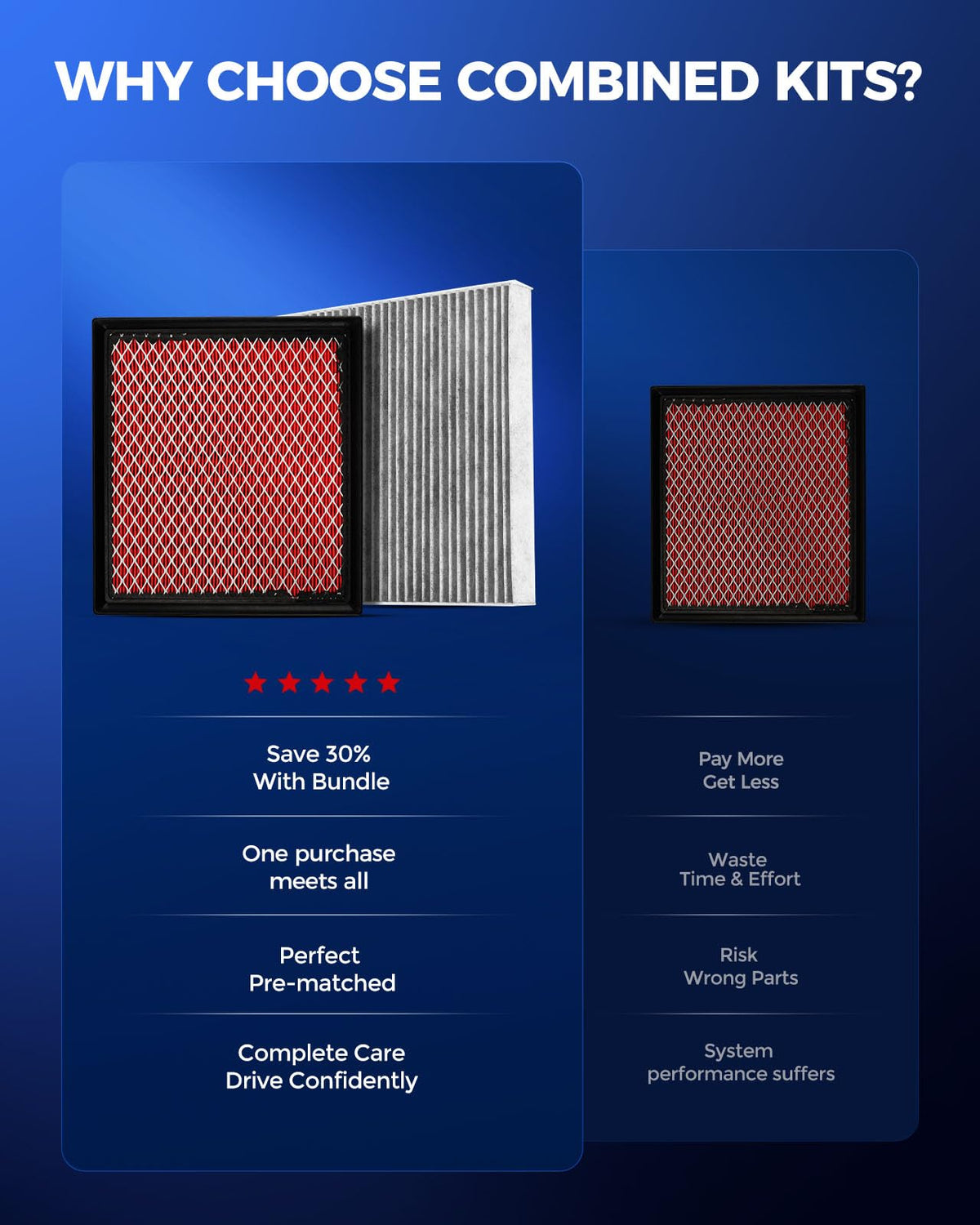 KAX engine filter media close-up showing high-flow filtration benefit