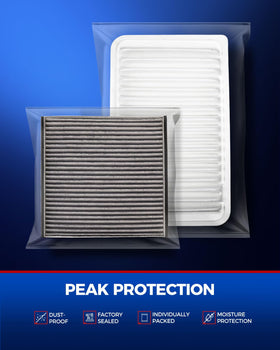 KAX filters staged in a car interior illustrating fresh air benefit during travel