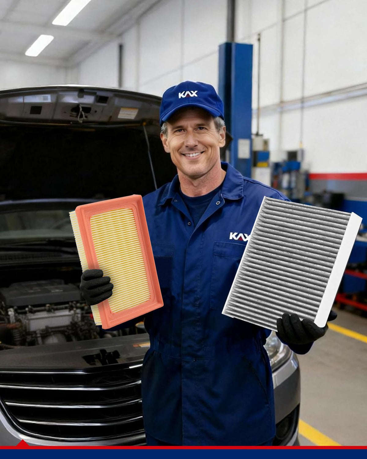 KAX filters out of box staged for quick five-minute install